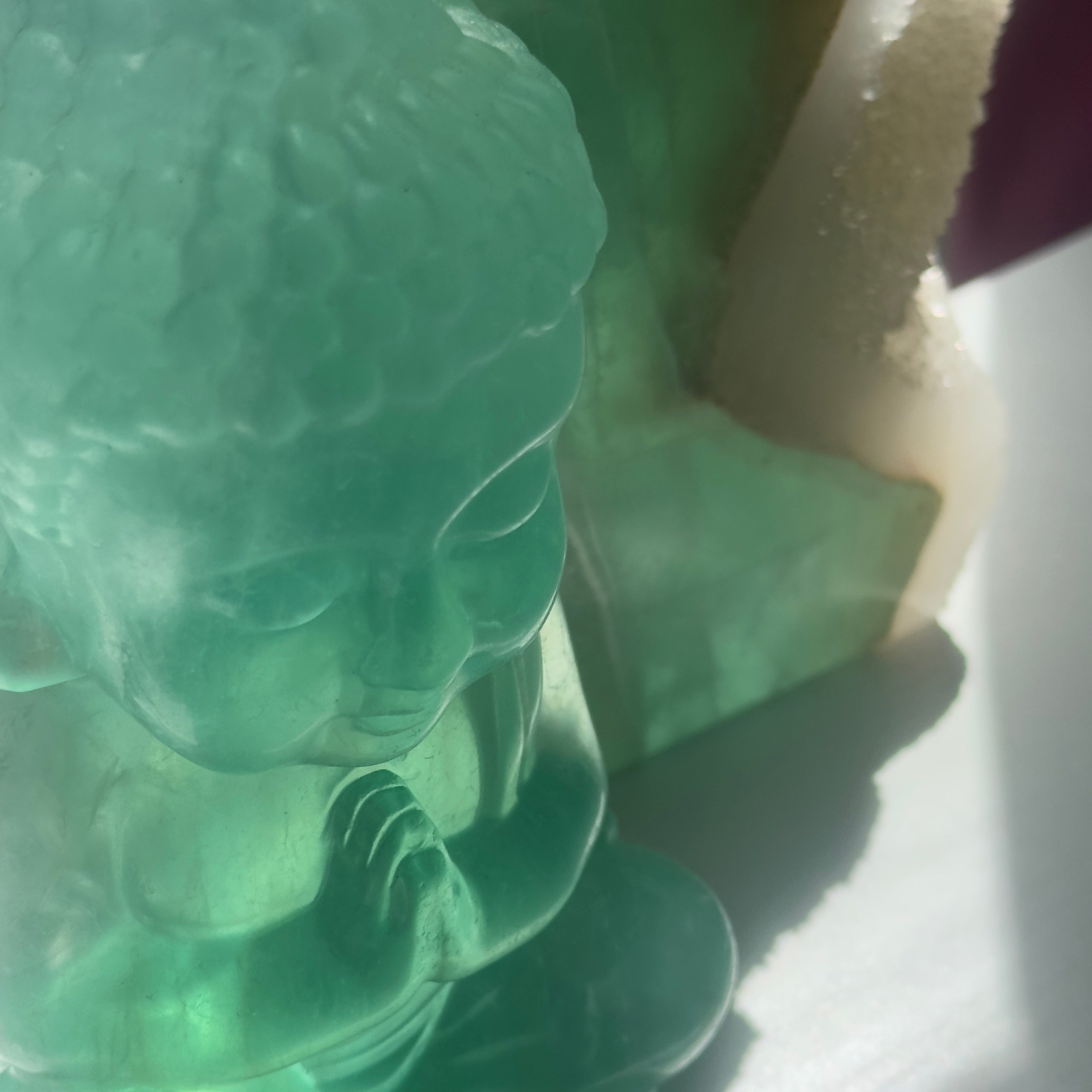 Green Fluorite Buddha