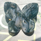 Moss Agate 3D Butterfly - E
