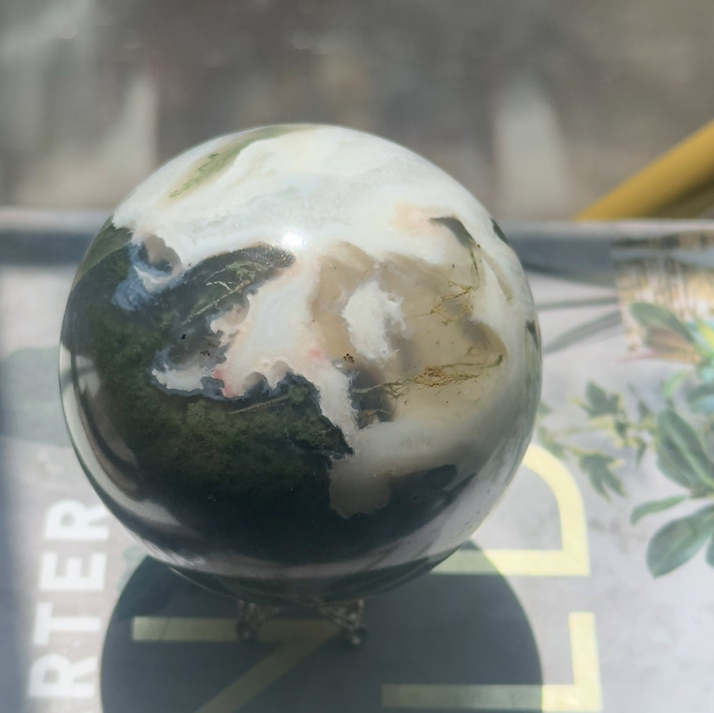 Moss Agate Sphere - A