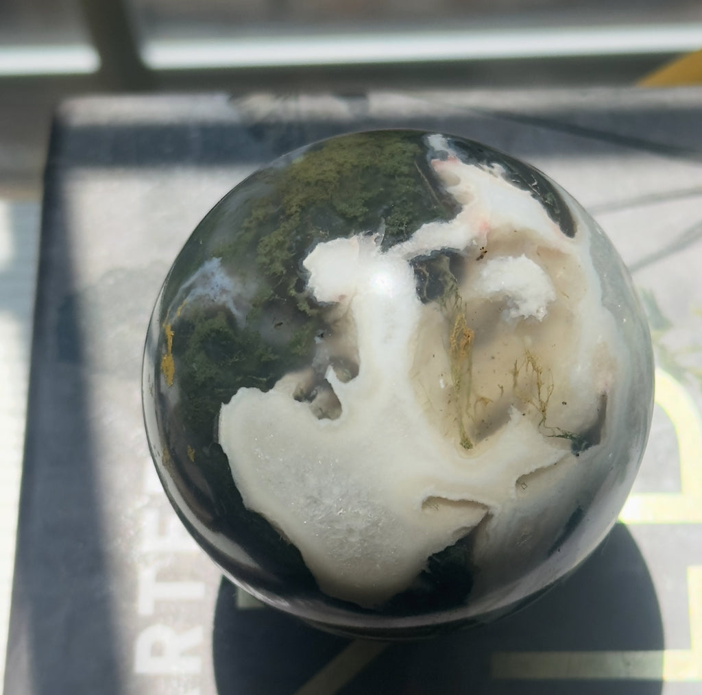Moss Agate Sphere - A