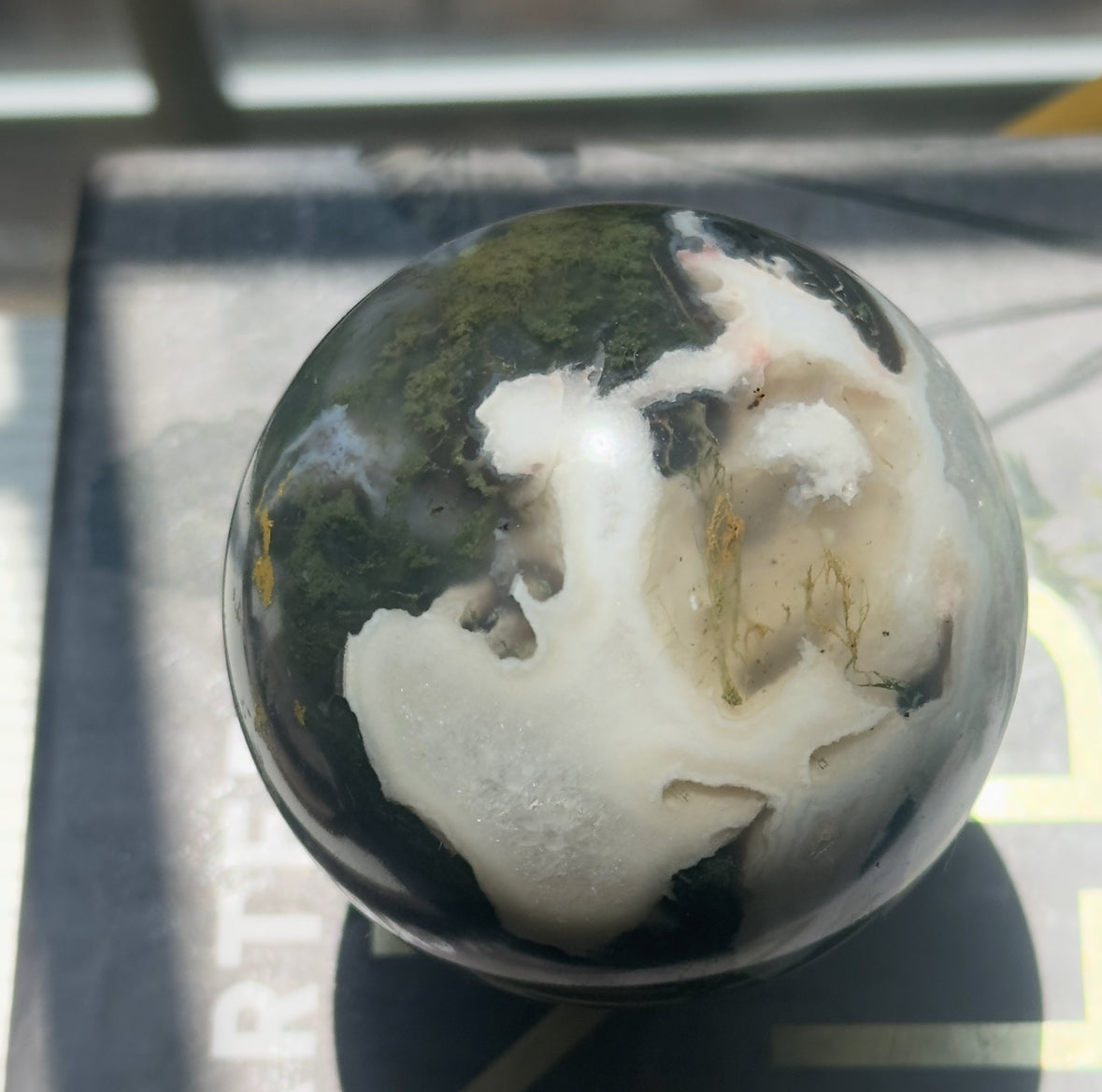 Moss Agate Sphere - A
