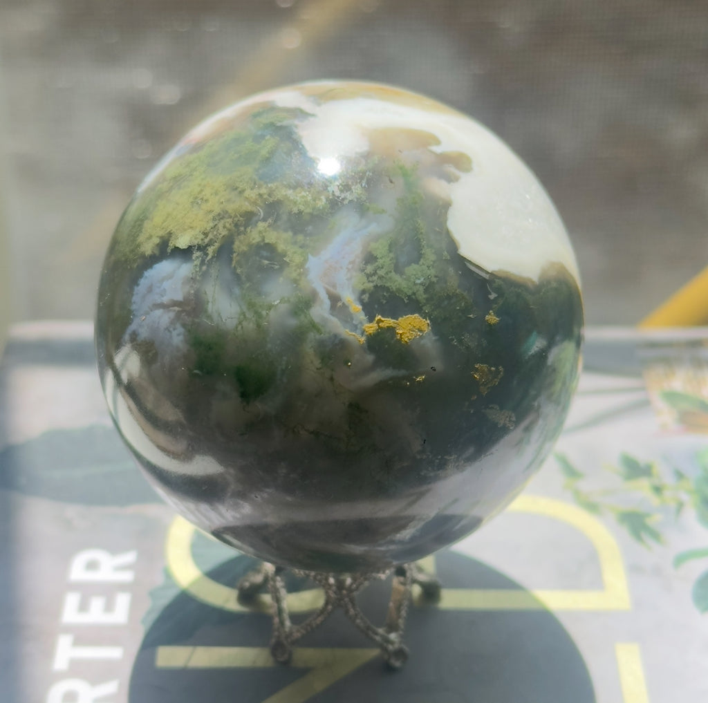 Moss Agate Sphere - A