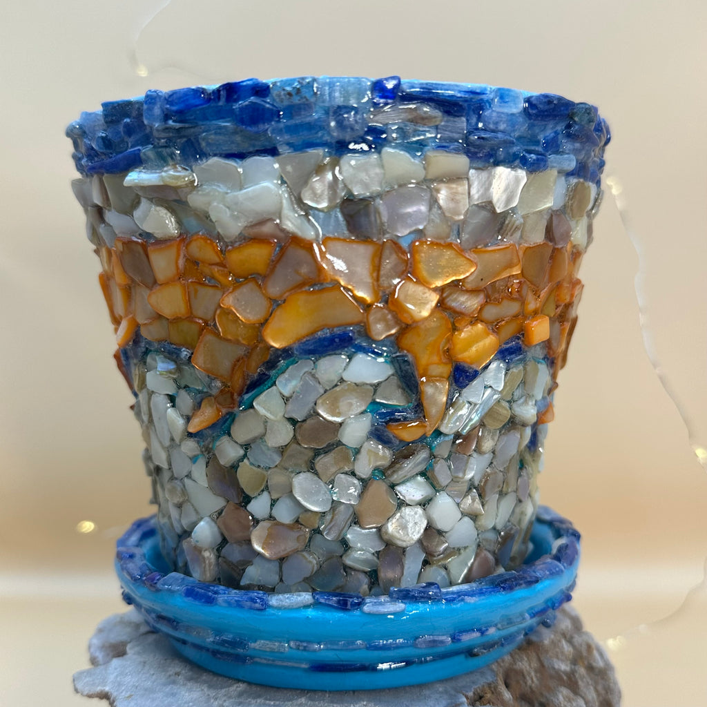 Destined by the Sea - Mosaic Art Planter 🌊