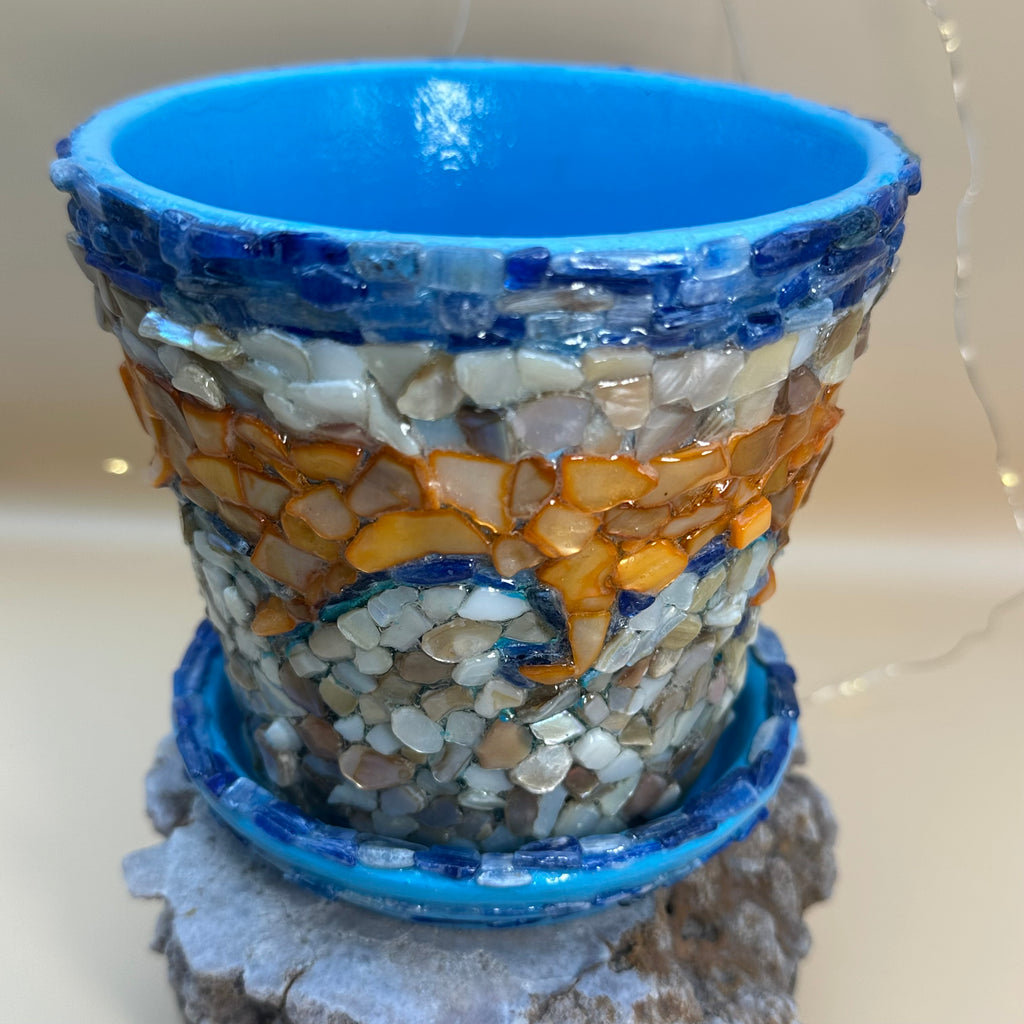 Destined by the Sea - Mosaic Art Planter 🌊