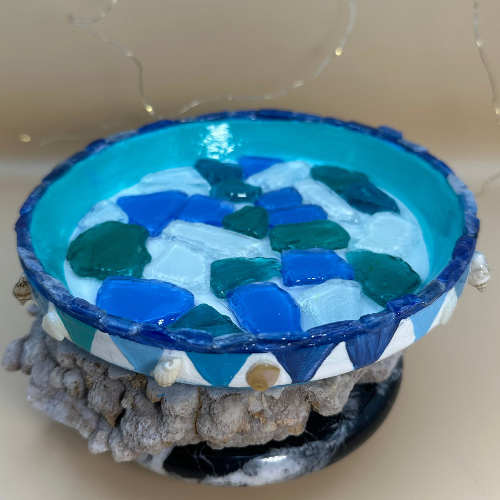 Tide Pool Treasures - Mosaic Art Planter