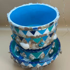Tide Pool Treasures - Mosaic Art Planter