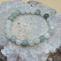 Faceted Green Jade Bracelet