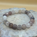 Faceted Lavender Jade + Quartz