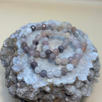Faceted Lavender Jade + Quartz
