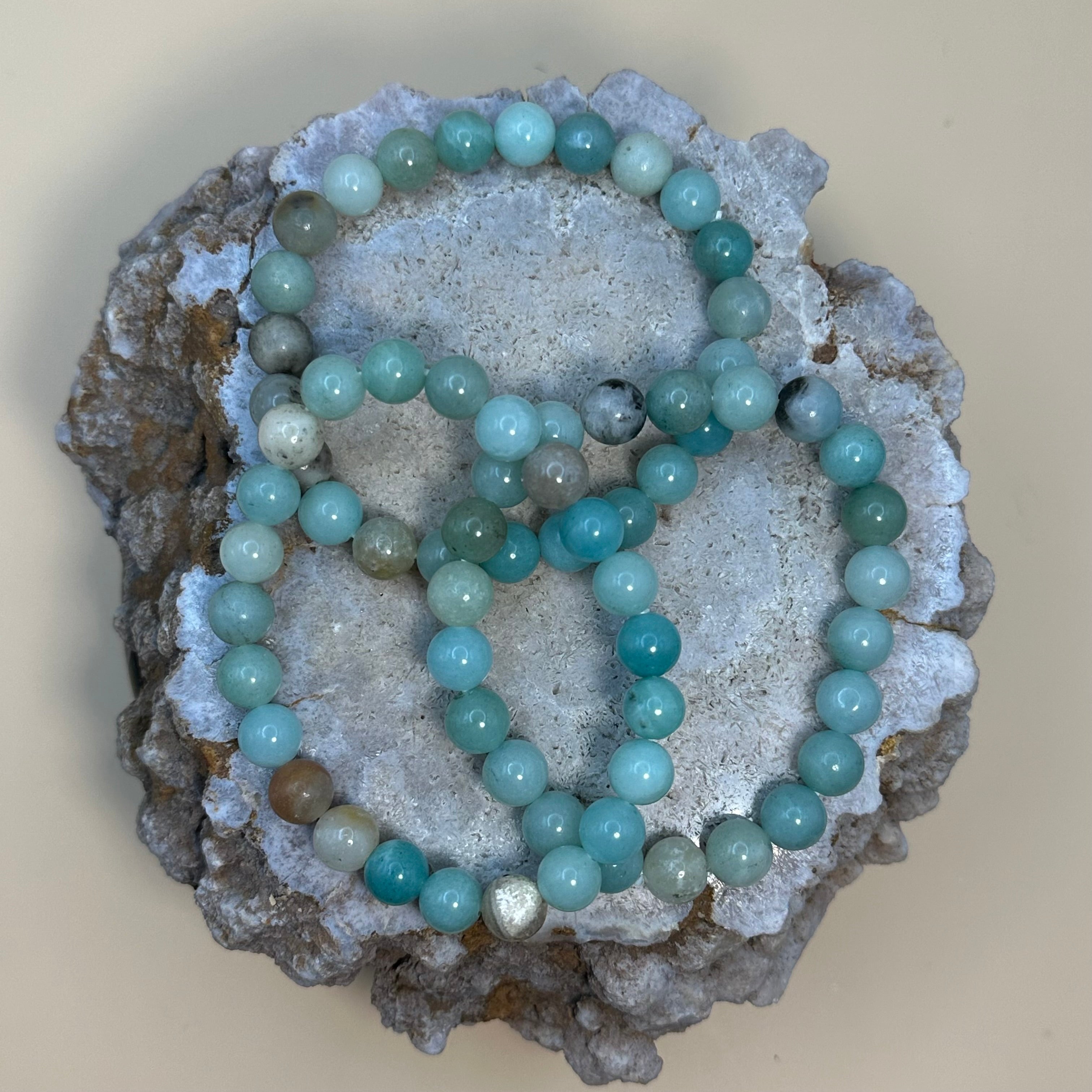 Hemimorphite Crystal Bracelet