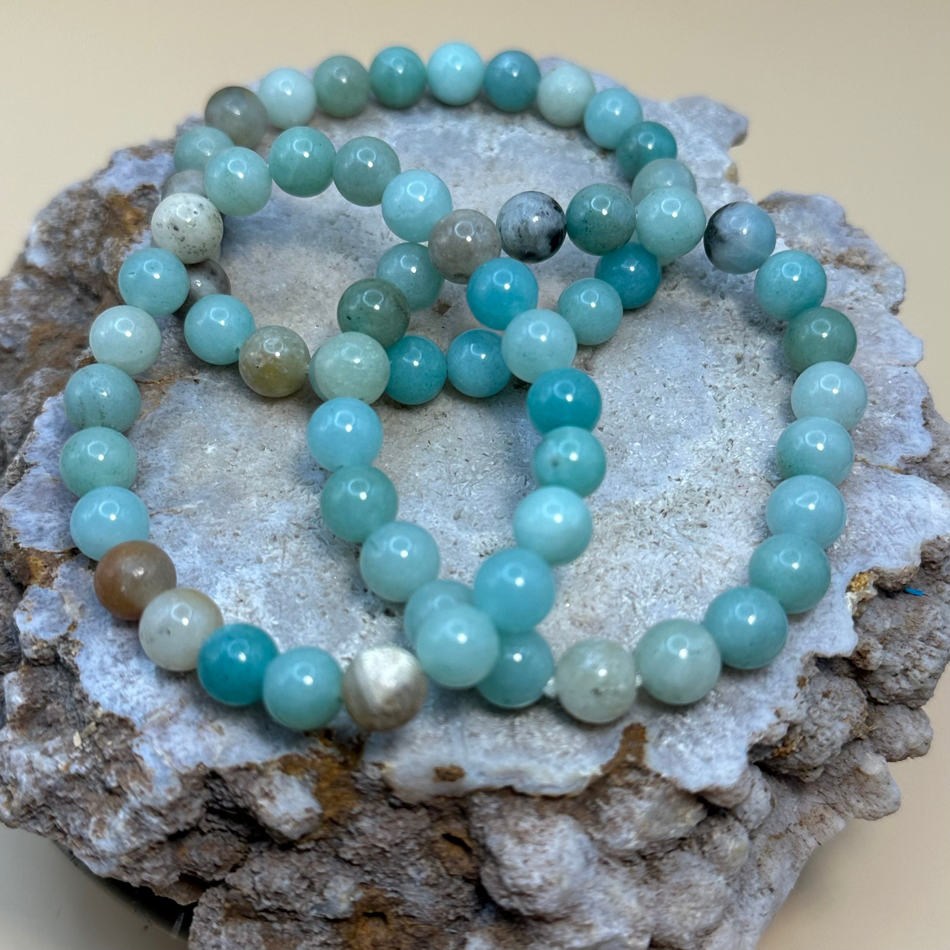 Hemimorphite Crystal Bracelet