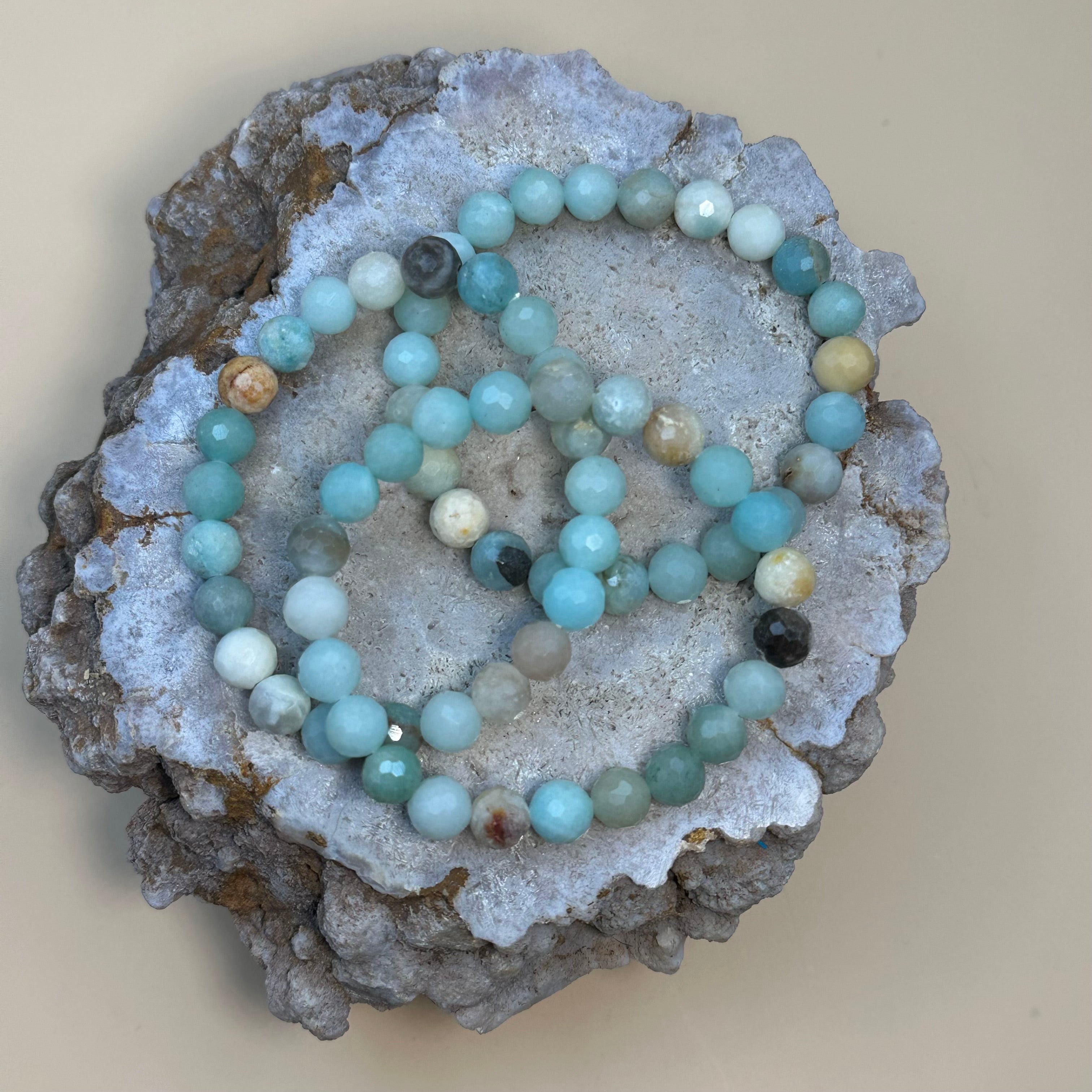 Hemimorphite Crystal Bracelet