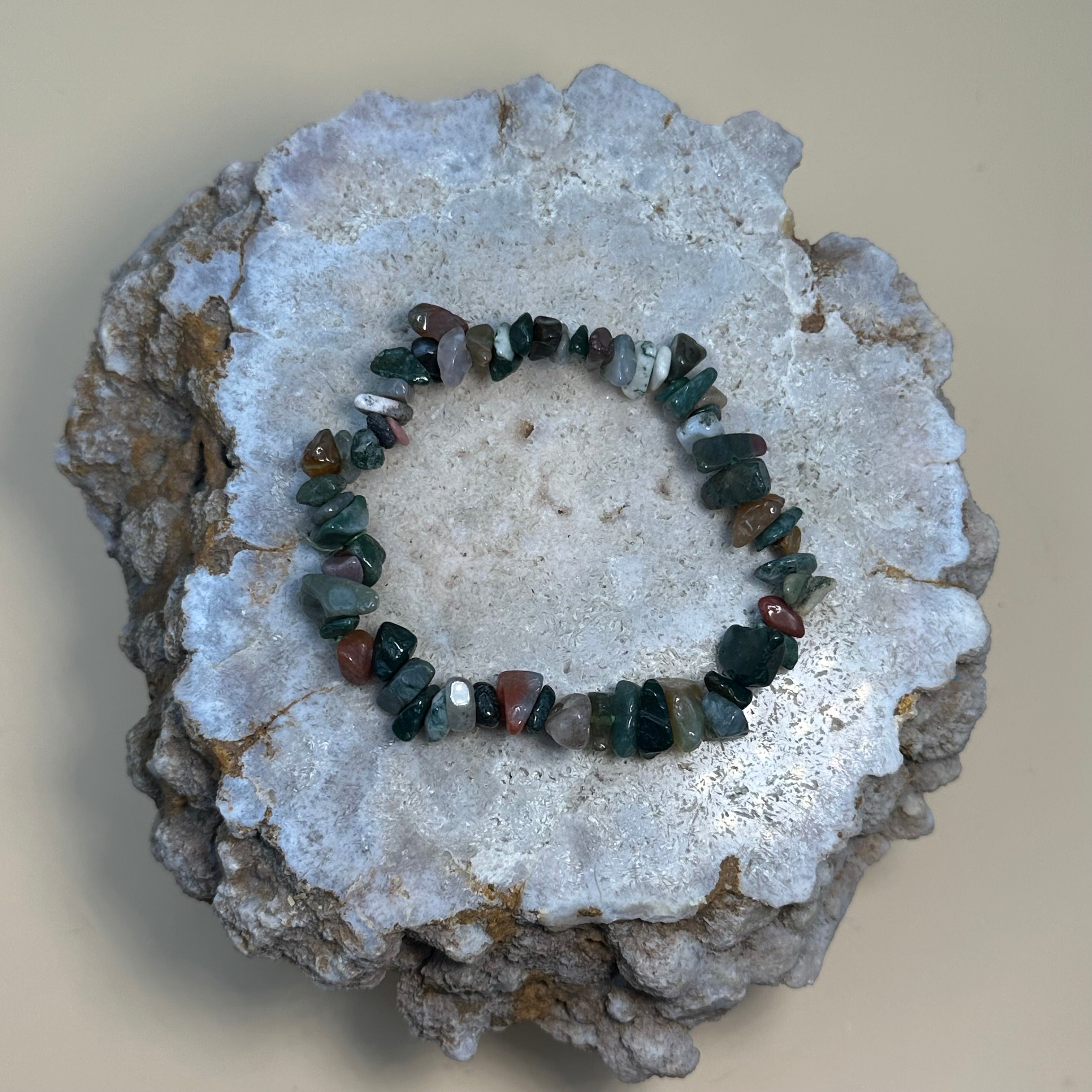Colorful Agate Chip Bracelet