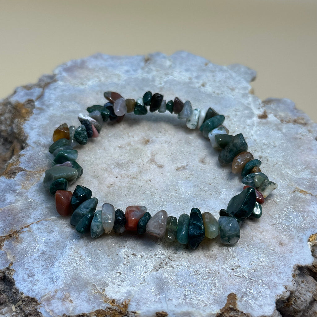 Colorful Agate Chip Bracelet
