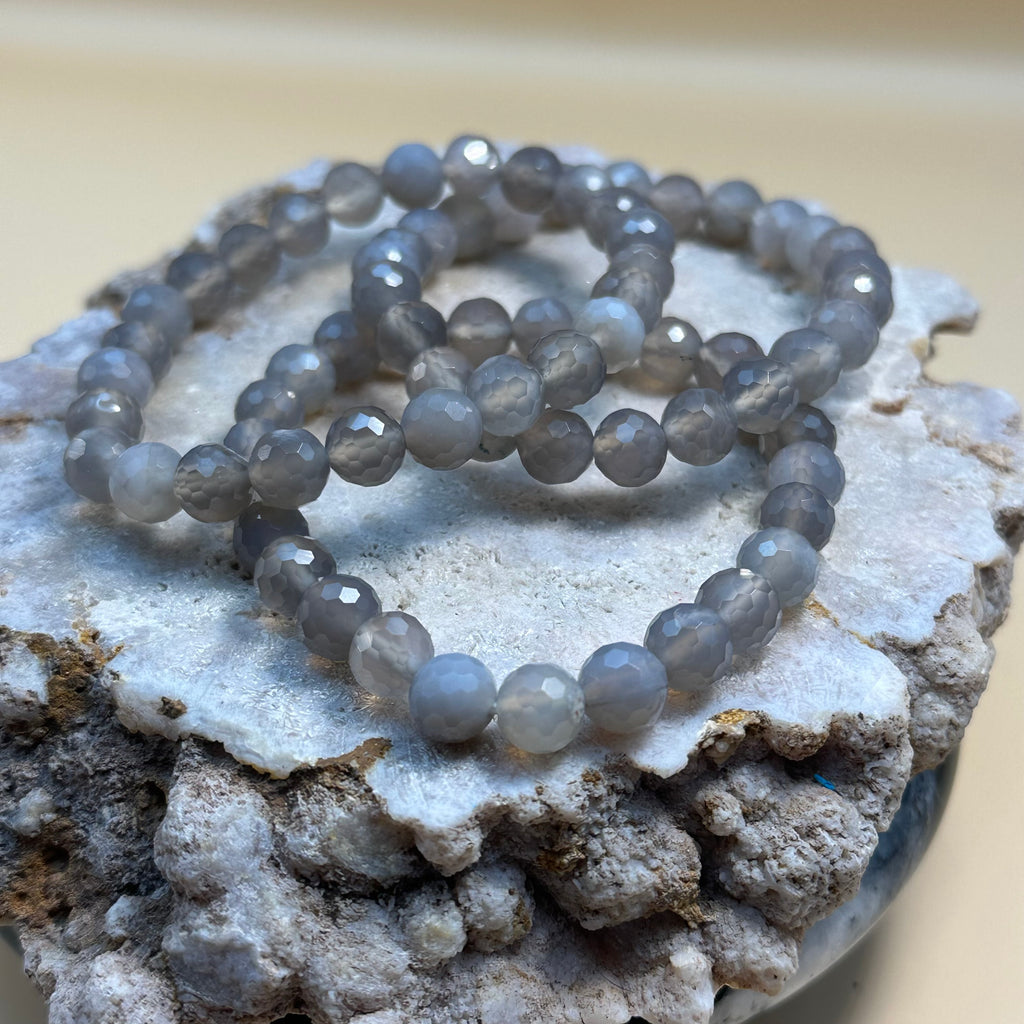 Faceted Moonstone Braceleg