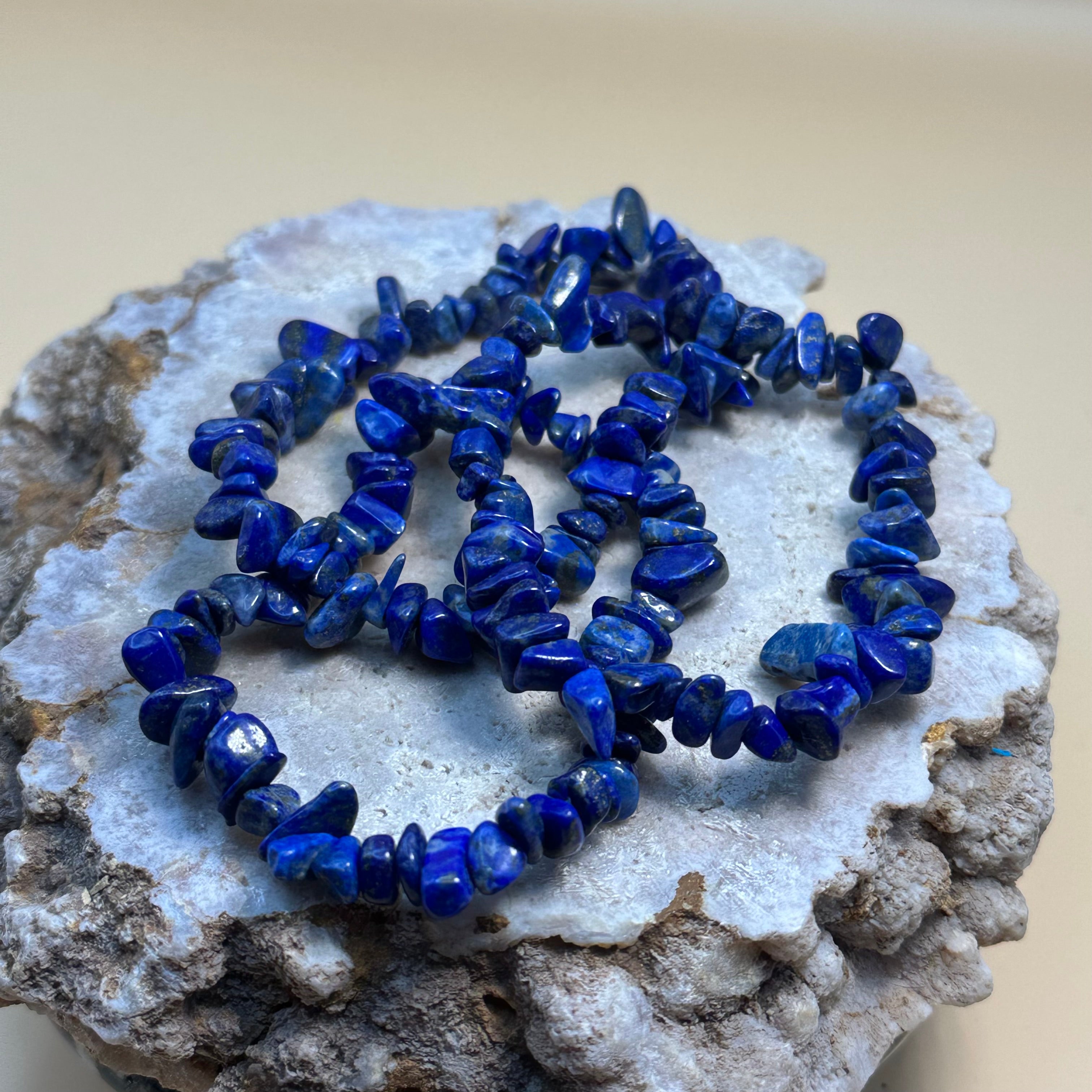 Lapis Lazuli Chip Bracelet