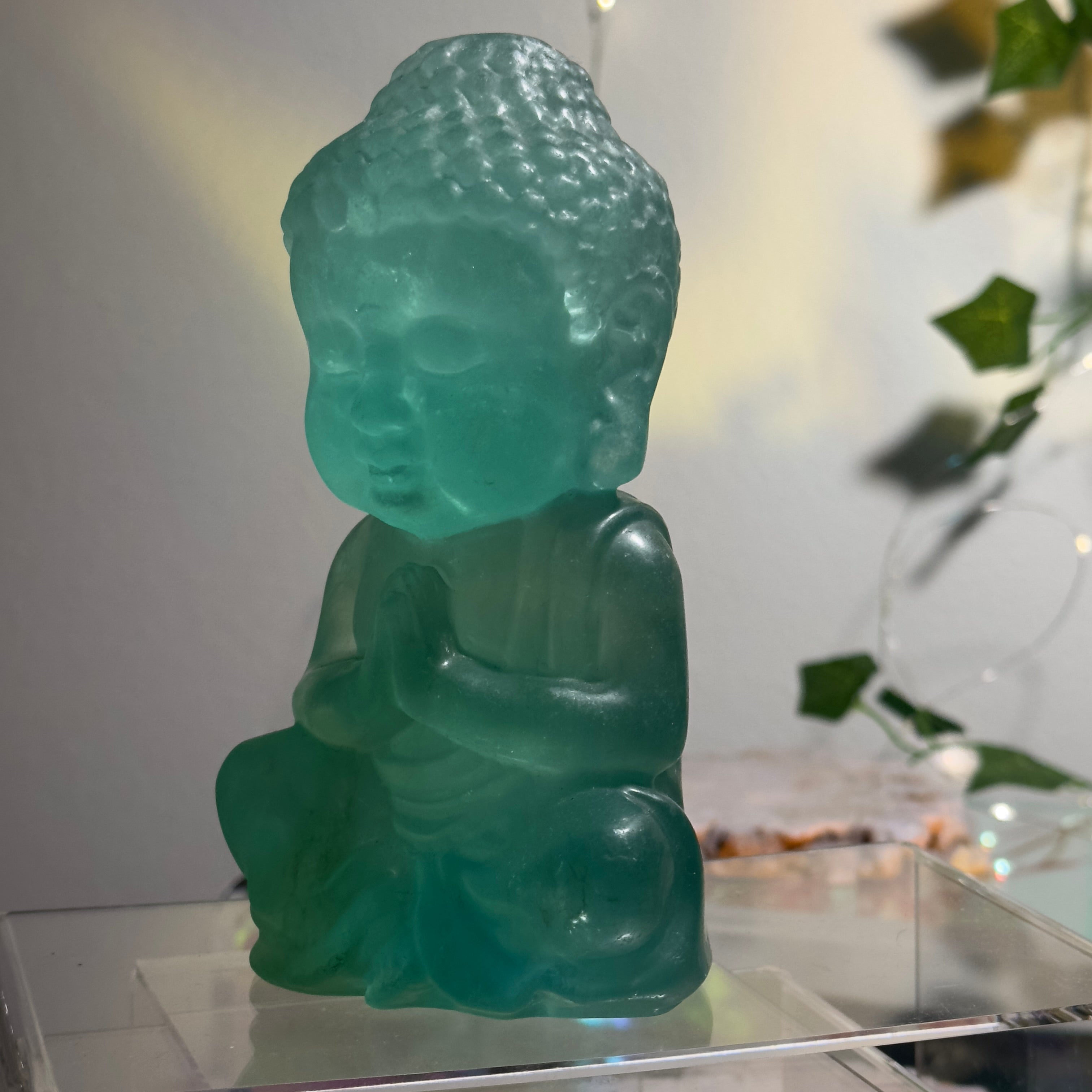 Green Fluorite Buddha