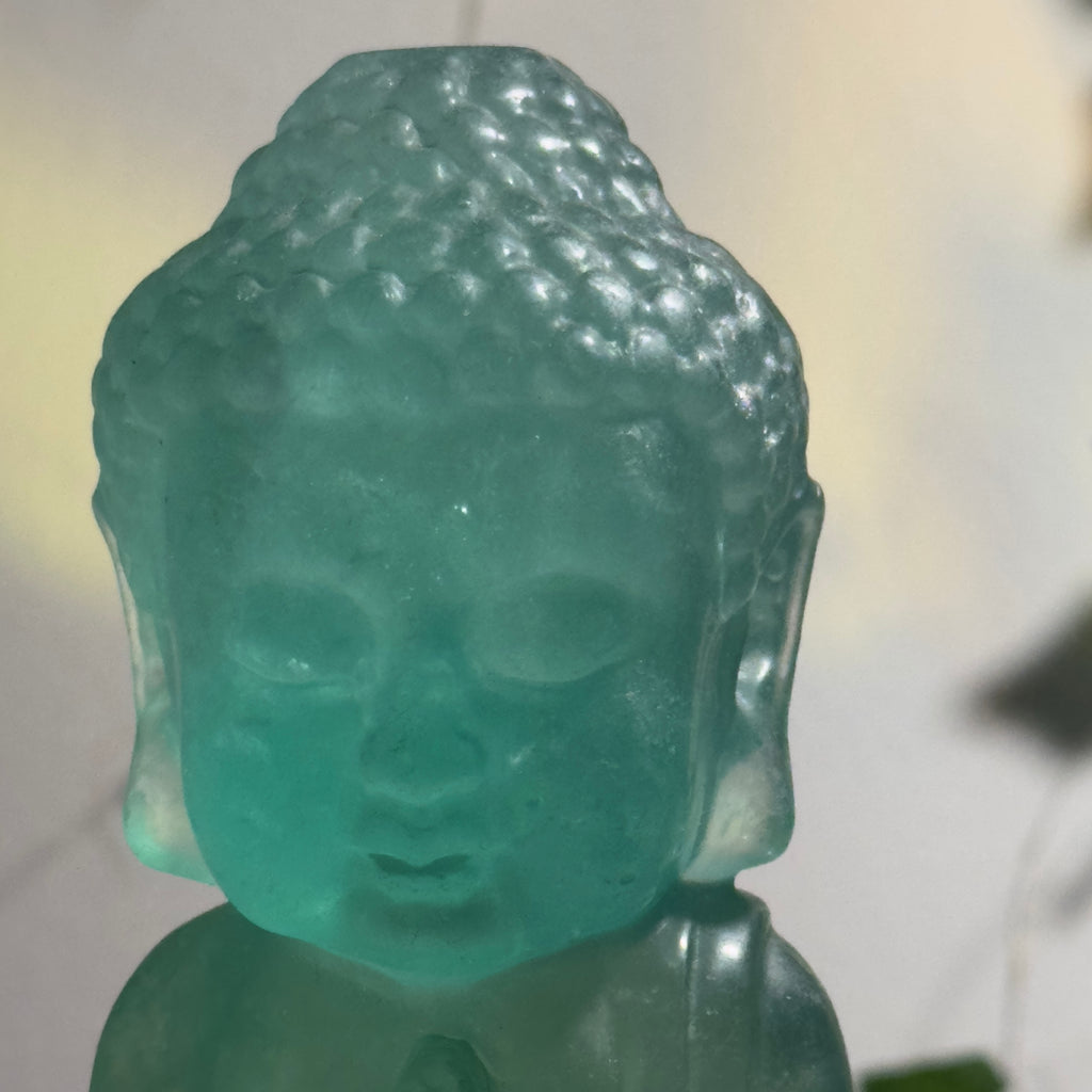 Green Fluorite Buddha