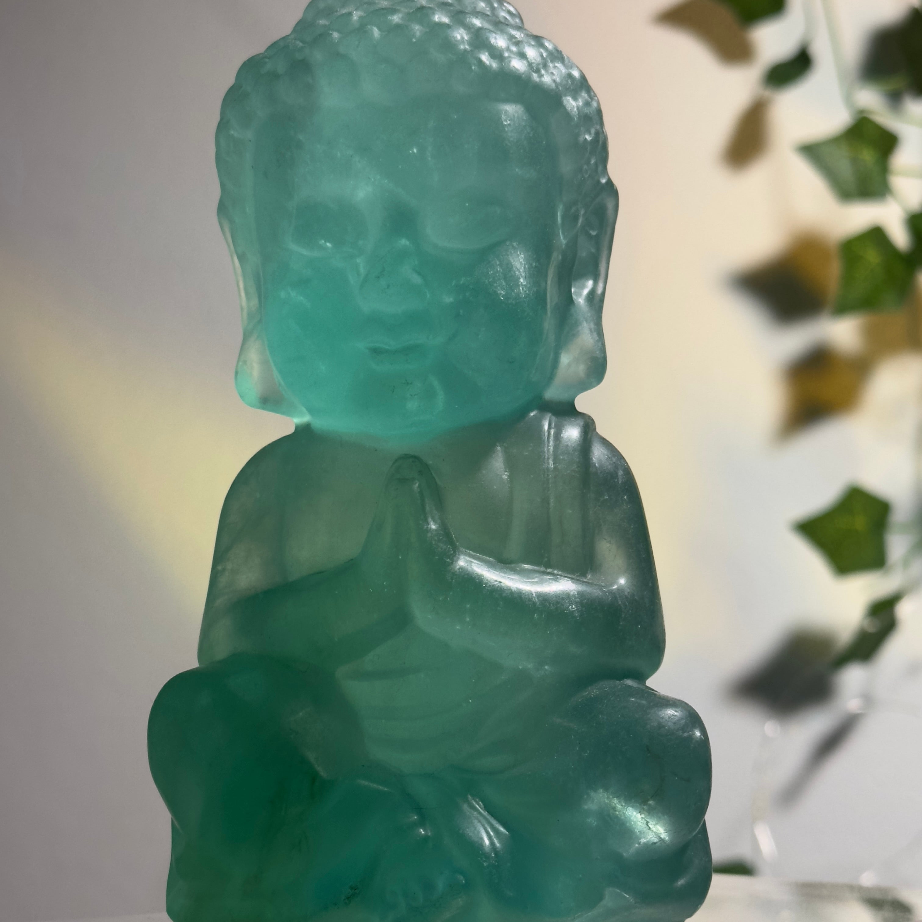 Green Fluorite Buddha