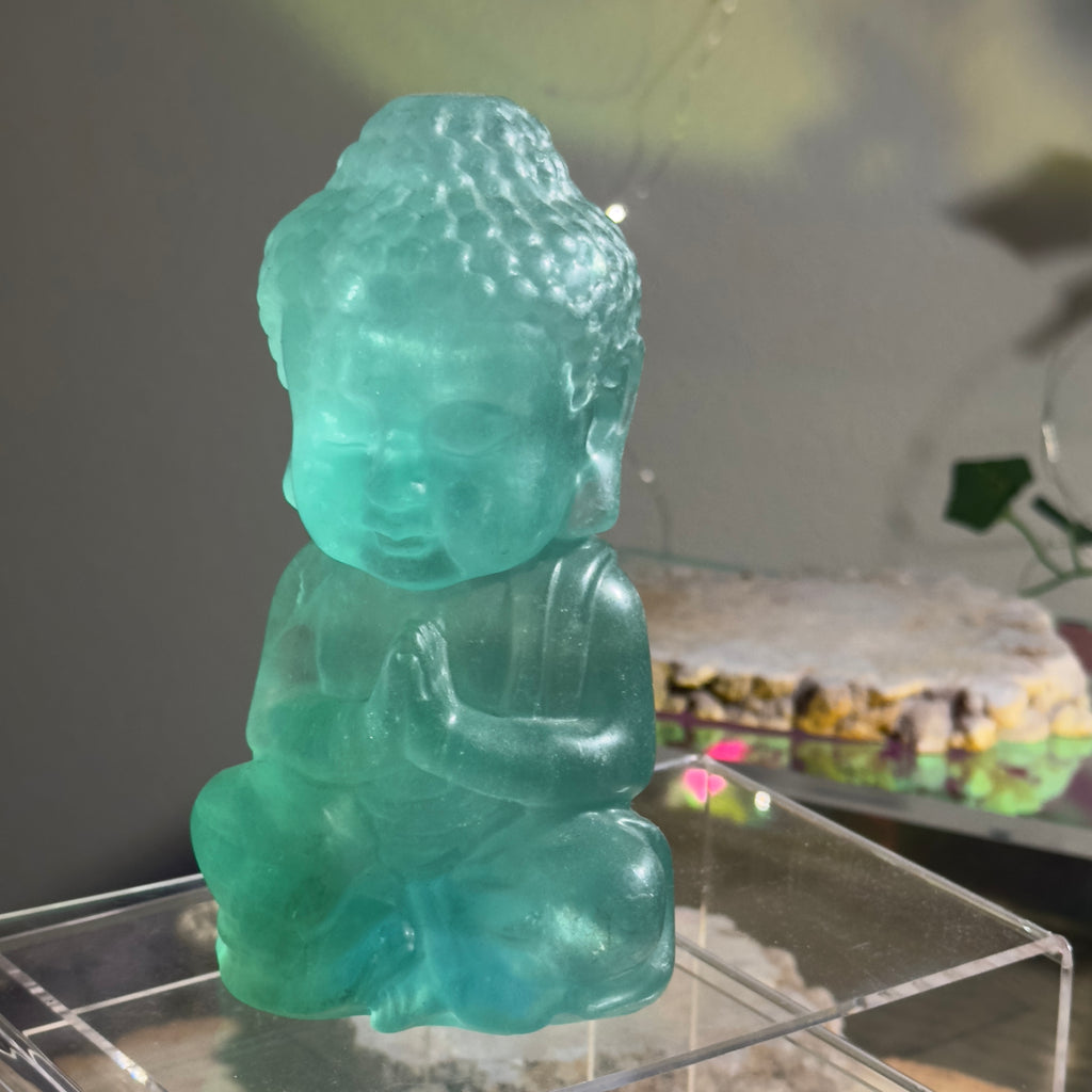 Green Fluorite Buddha