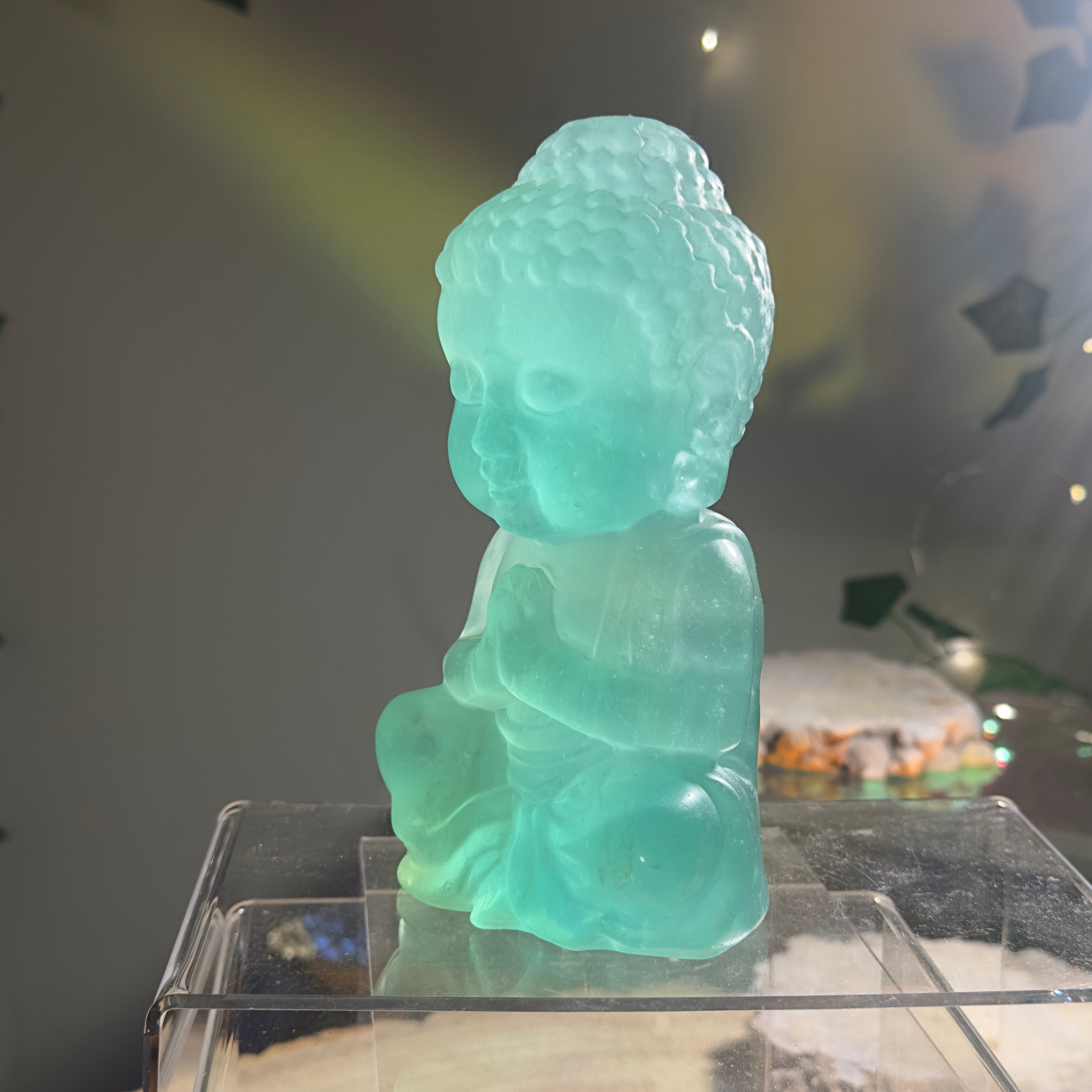 Green Fluorite Buddha