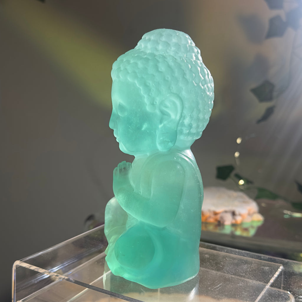 Green Fluorite Buddha