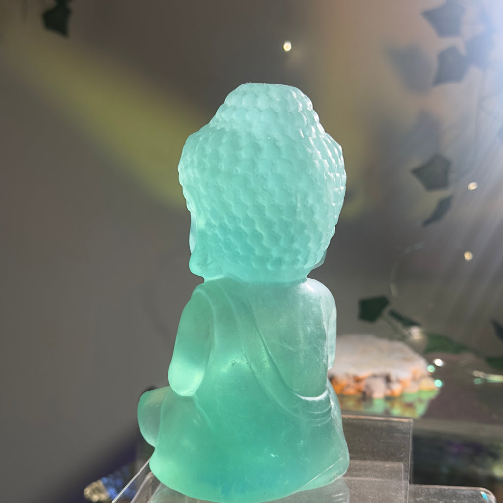 Green Fluorite Buddha