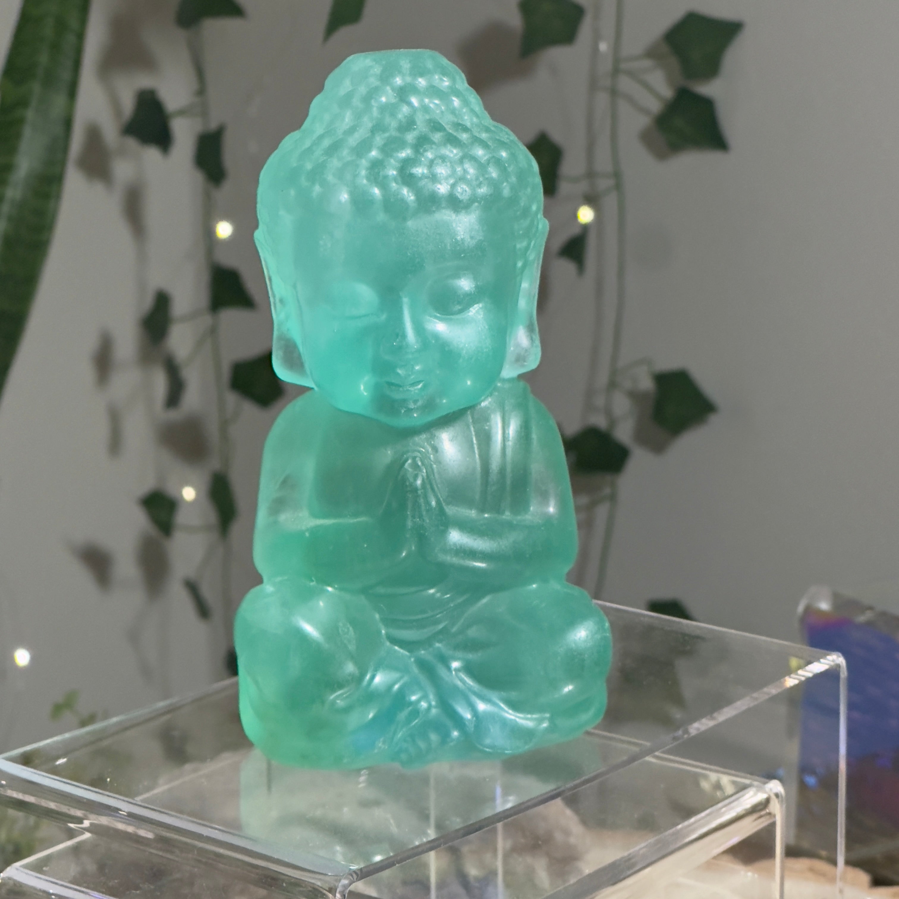 Green Fluorite Buddha
