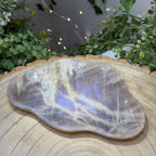 Large Black & Peach Moonstone Cloud Shaped Trinket Dish