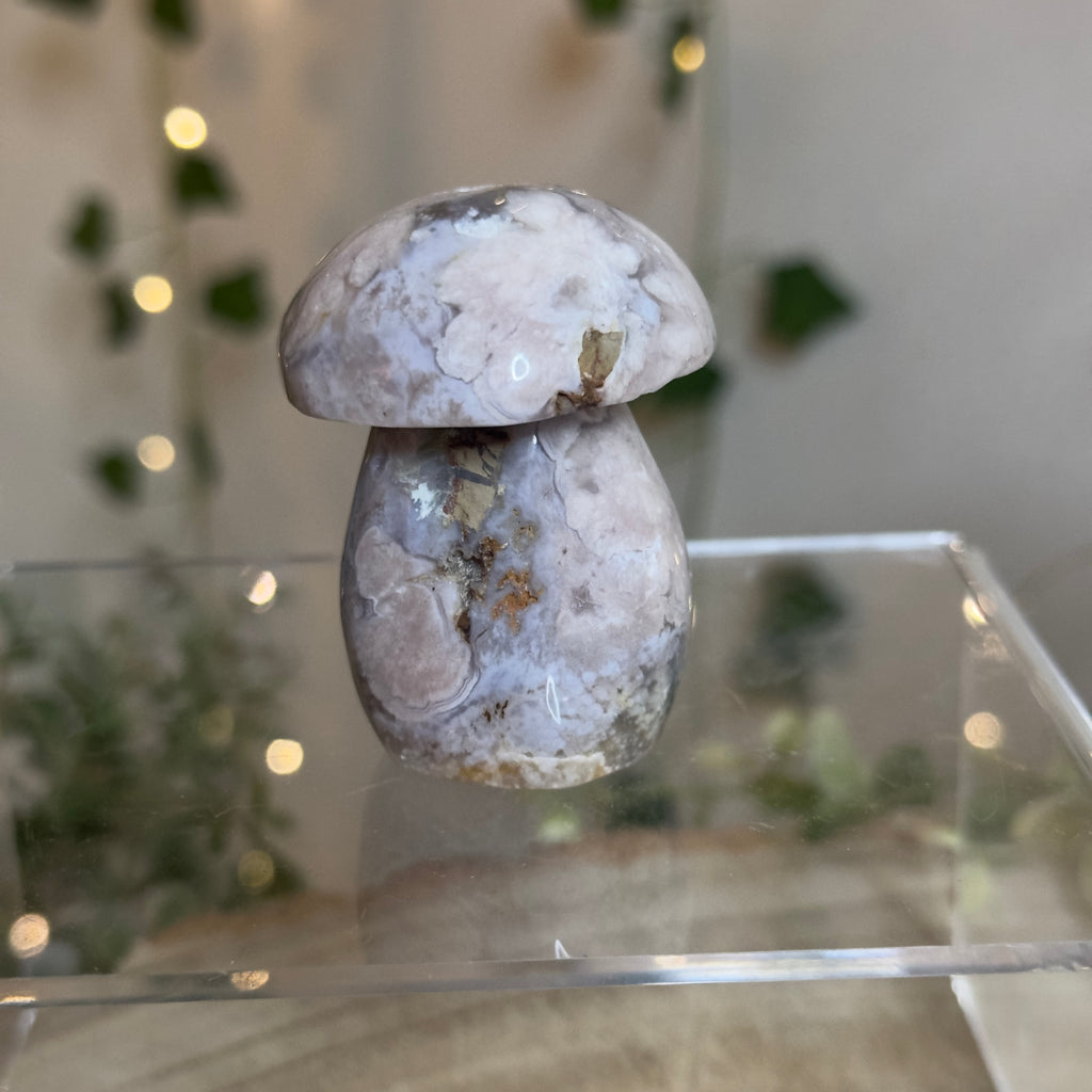 Flower Agate Mushroom - C