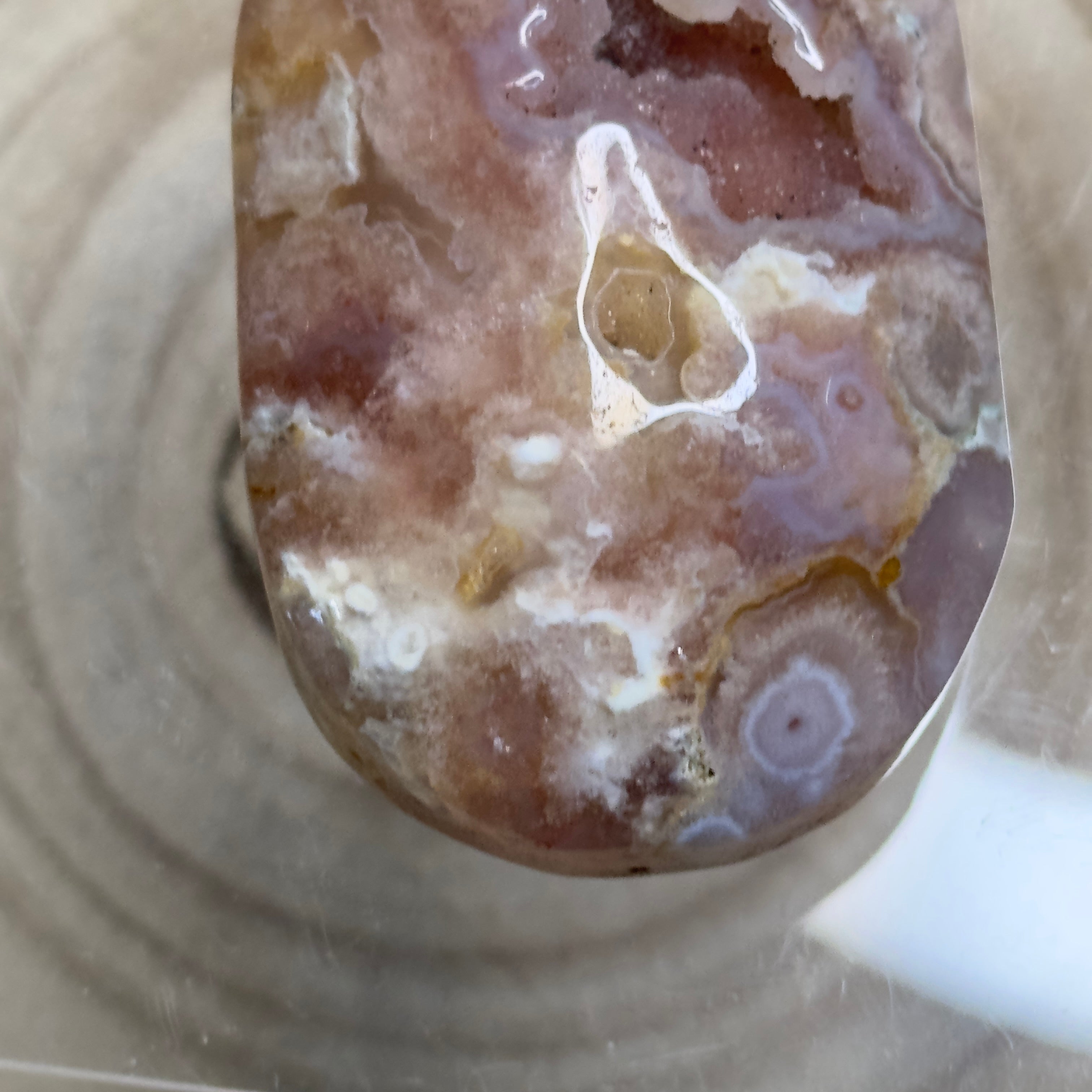 Flower Agate Palmstone
