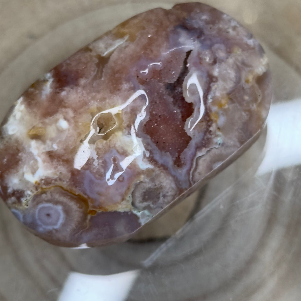 Flower Agate Palmstone