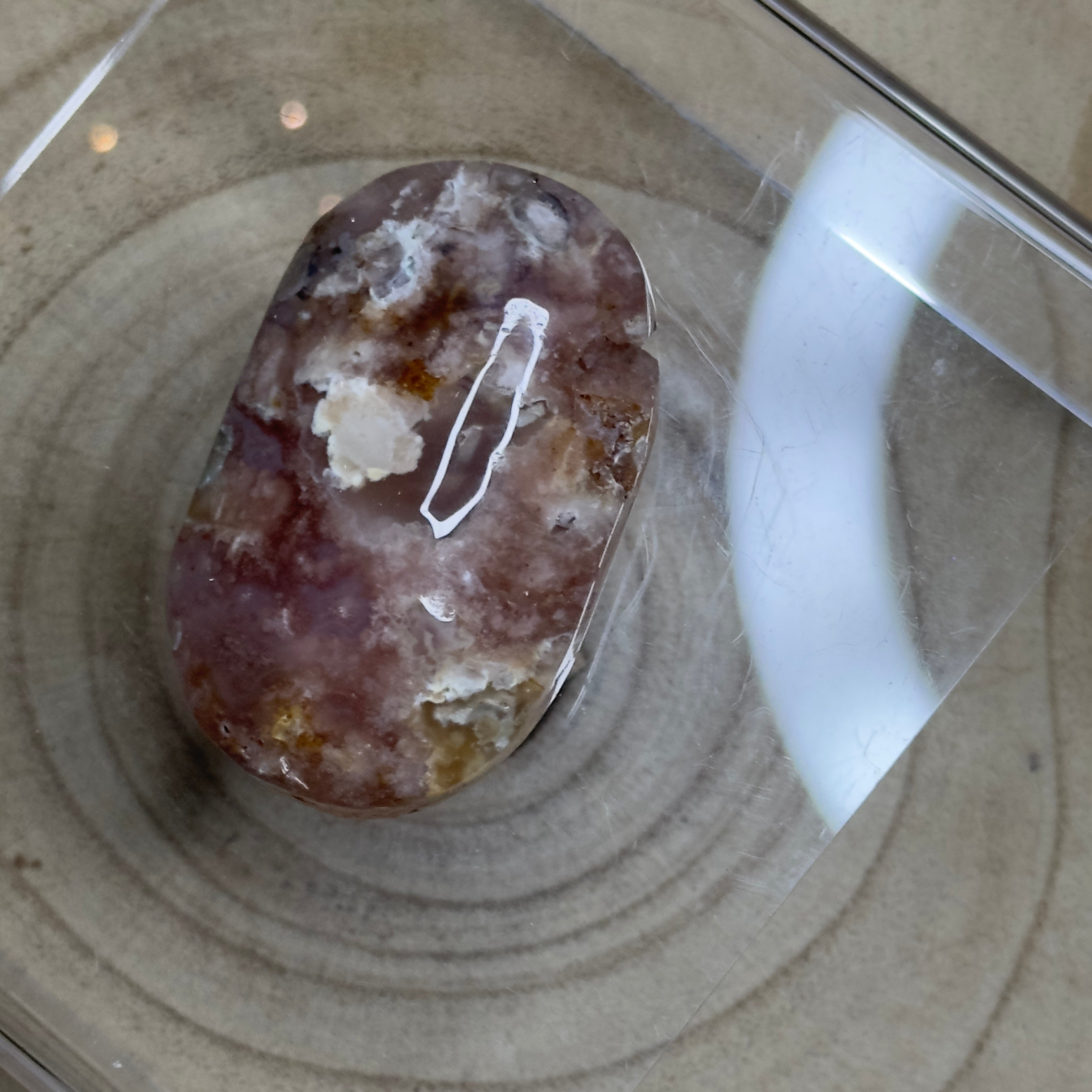 Flower Agate Palmstone