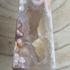 Flower Agate Tower with Druzy Portal