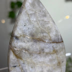 Moonstone Teardrop with Electric Blue Flash - A