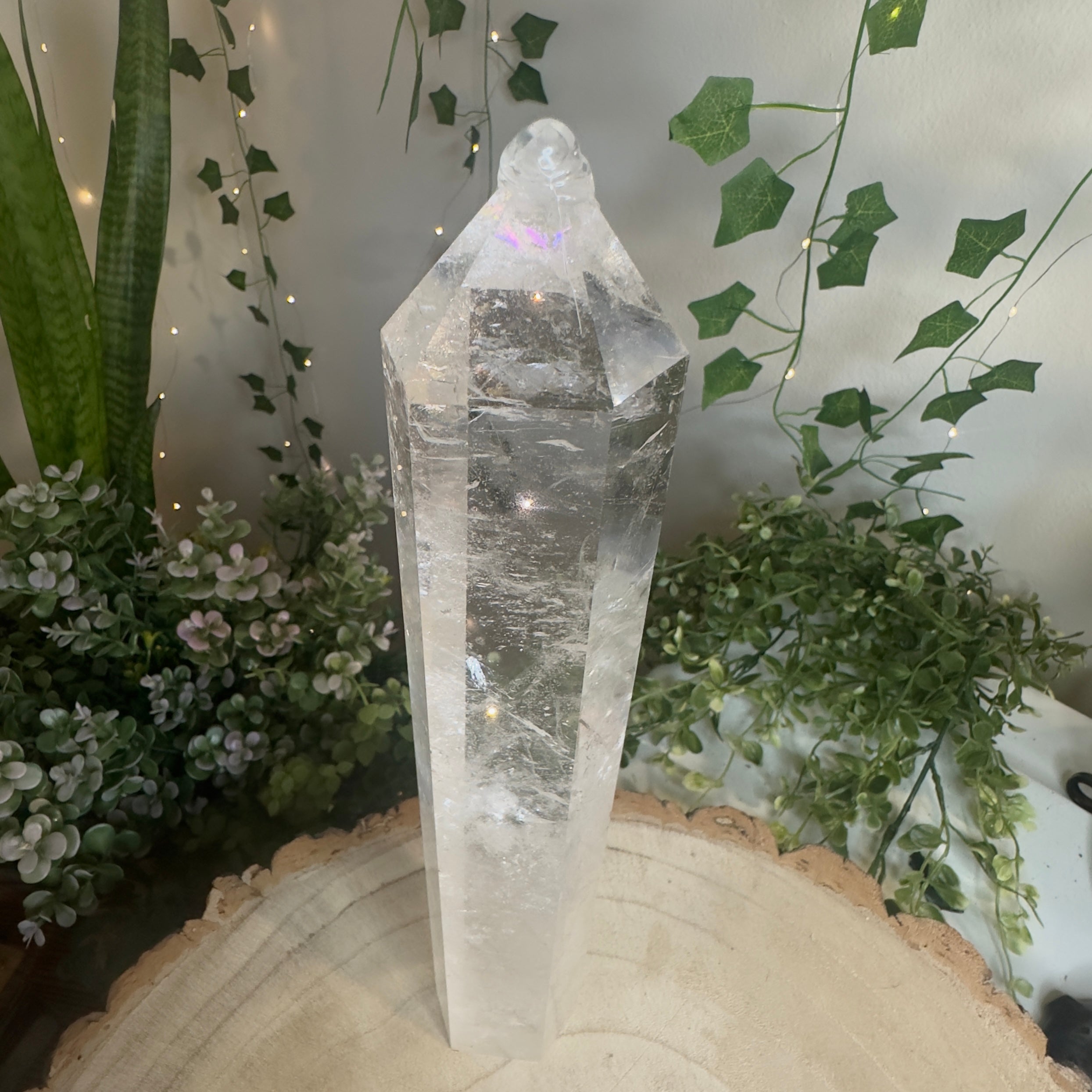 Large Clear Quartz Obelisk