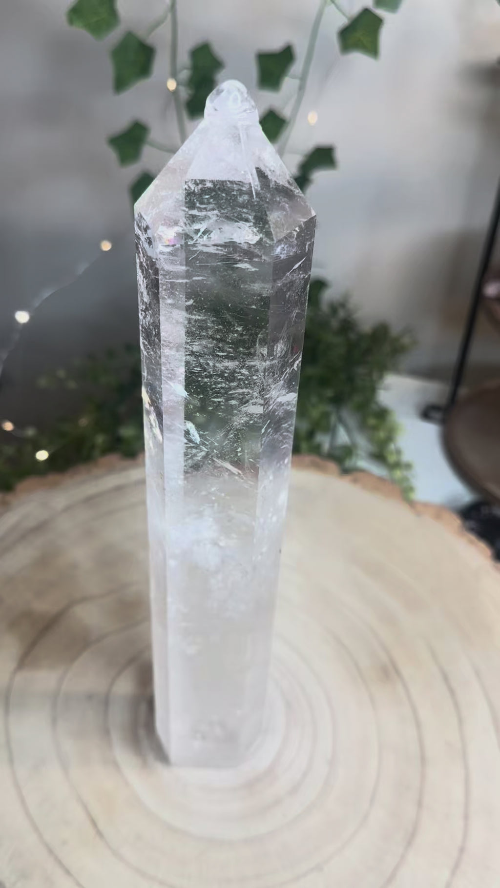 Large Clear Quartz Obelisk