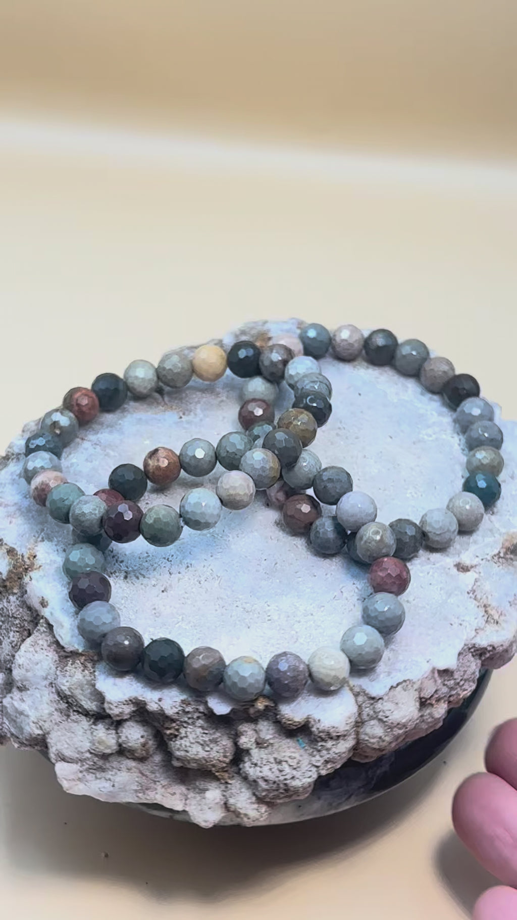 Faceted Ocean Jasper Bracelet