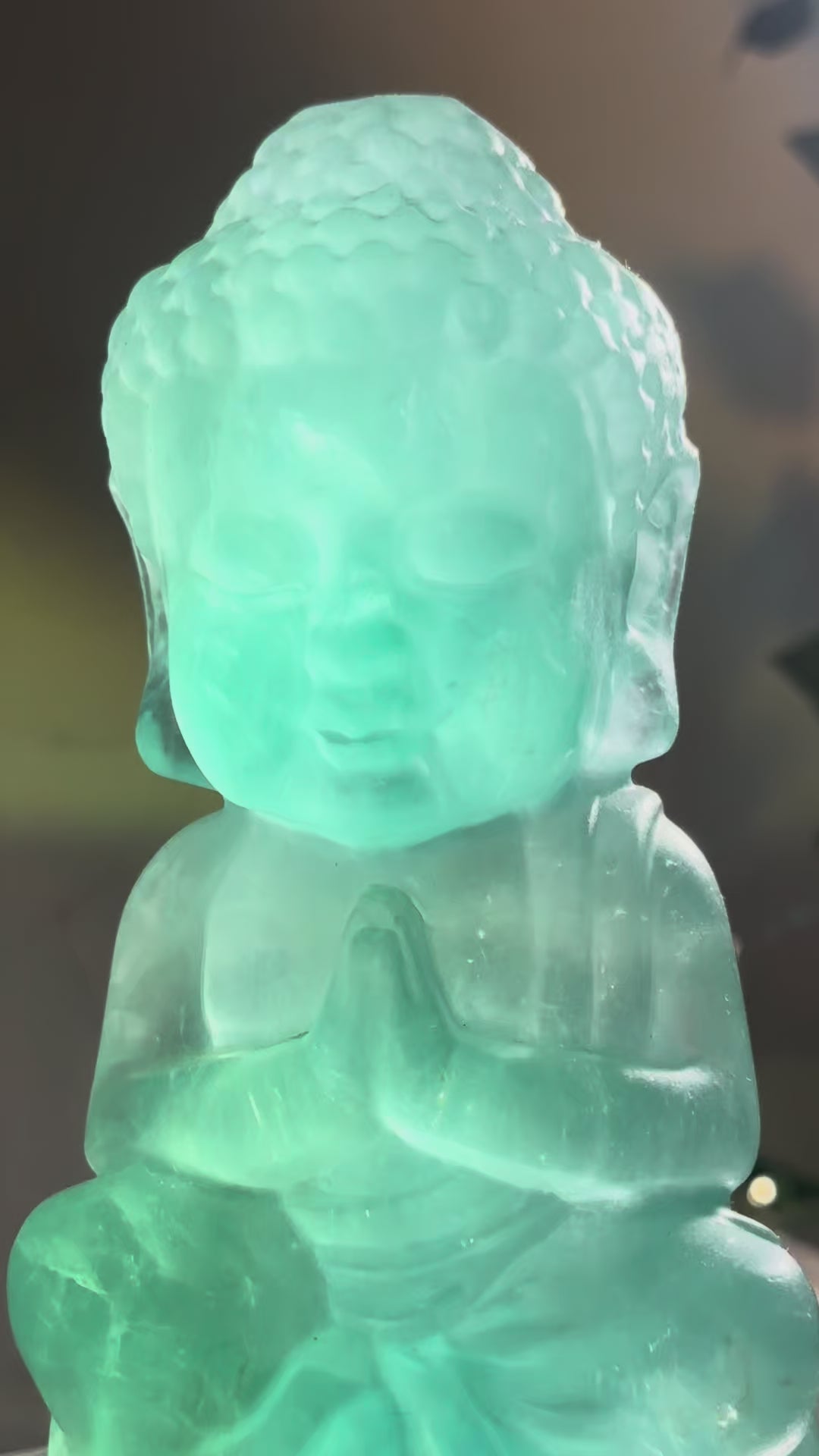 Green Fluorite Buddha
